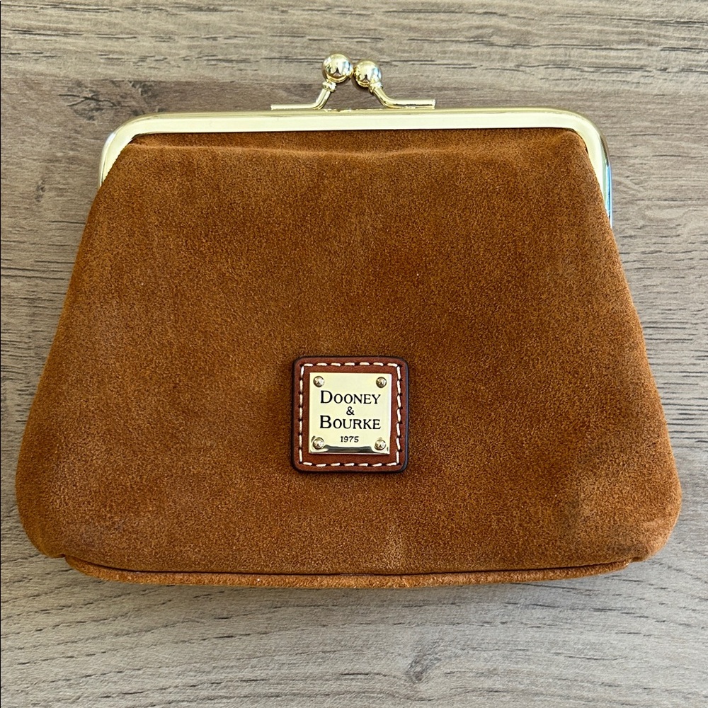 Dooney & Bourke Vintage Brown Suede Clutch